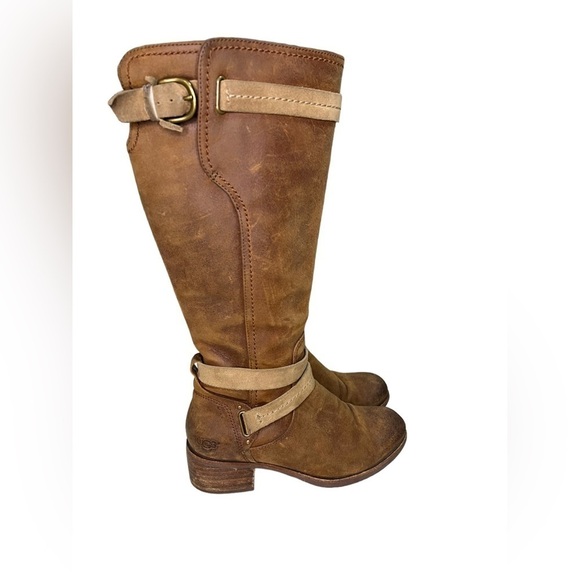 UGG Darcy Australian Riding Buckle Boots w/ zipper
Full Grain Distressed Leather - Picture 7 of 14